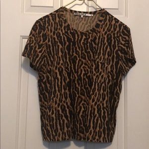 Pam & Gela Cheetah print Short sleeve Tee